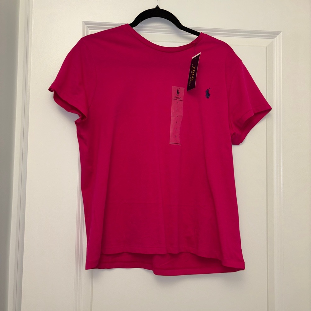 Polo by Ralph Lauren Women's Pink Fuchsia Tee NWT